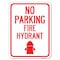 Signmission No Parking Fire Hydrant W/ Graphic Heavy-Gauge Alum Rust Proof Parking Sign, 18" x 24", A-1824-23742 A-1824-23742 - alternate 1